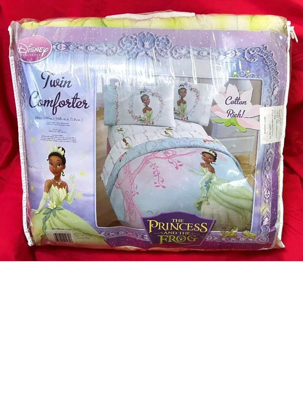 NEW~Twin size Comforter~Disney Princess Tiana & The Frog Jazz Orleans